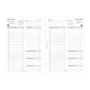 Filofax One Day on A Page Business Diary A5 2025 English